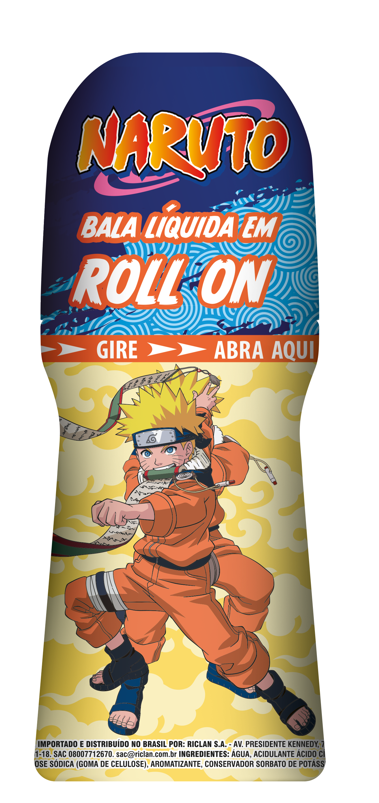 BALA LIQUIDA ROLLON GOPLAY NARUTO MORANGO